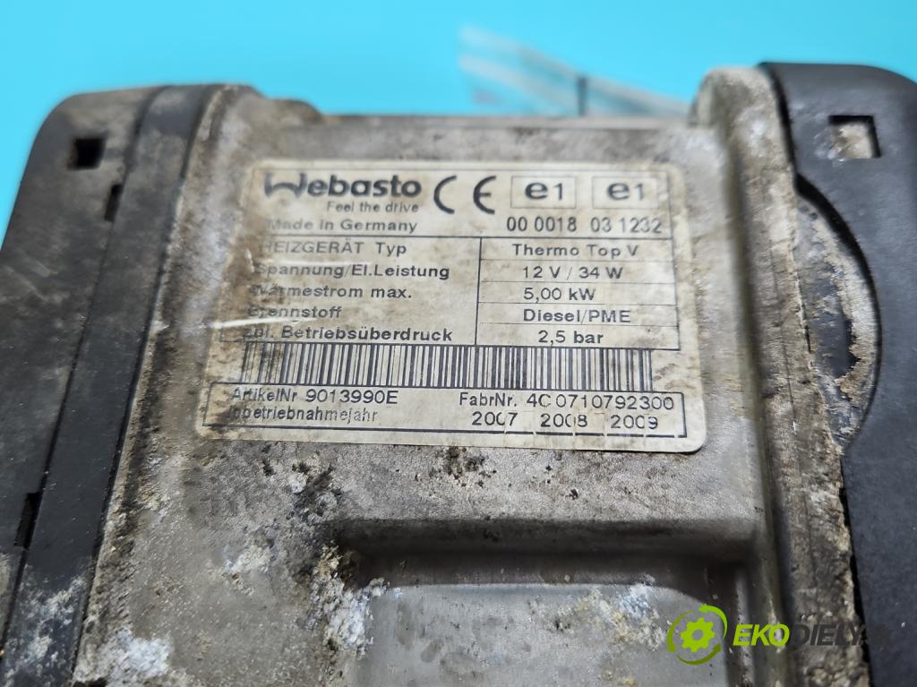 Mercedes S W221 2005-2013 3.0 CDI 235 hp automatic 173 kW 2987 cm3 4- Webasto A2215004798 (Webasto ohřívače)