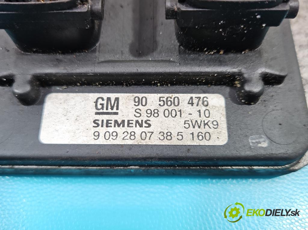 Opel Astra II 1998-2009 1.8 16V 116 hp manual 85 kW 1796 cm3 2- řídící jednotka motoru 90560476