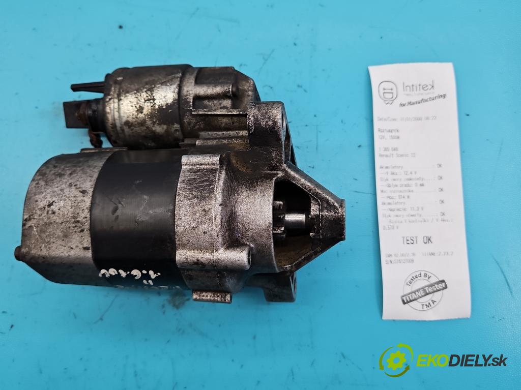 Renault Scenic II 2003-2009 1.6 16V 109 HP manual 80 kW 1598 cm3 5- štartér 8200266777B (Štartéry)