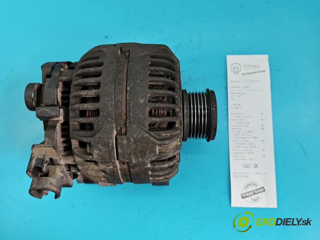 Citroen C2 1.4 hdi 68 HP manual 50 kW 1398 cm3 3- Alternator 0124525035 (Alternátory)