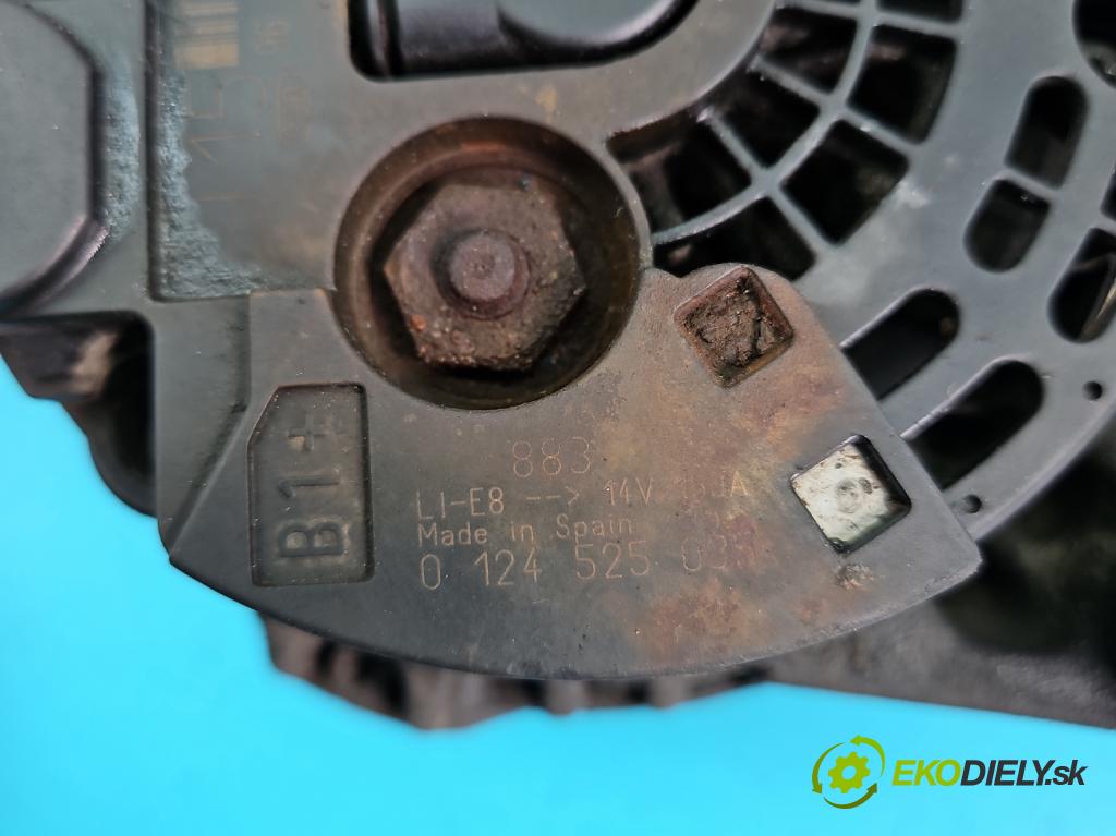 Citroen C2 1.4 hdi 68 HP manual 50 kW 1398 cm3 3- Alternator 0124525035 (Alternátory)