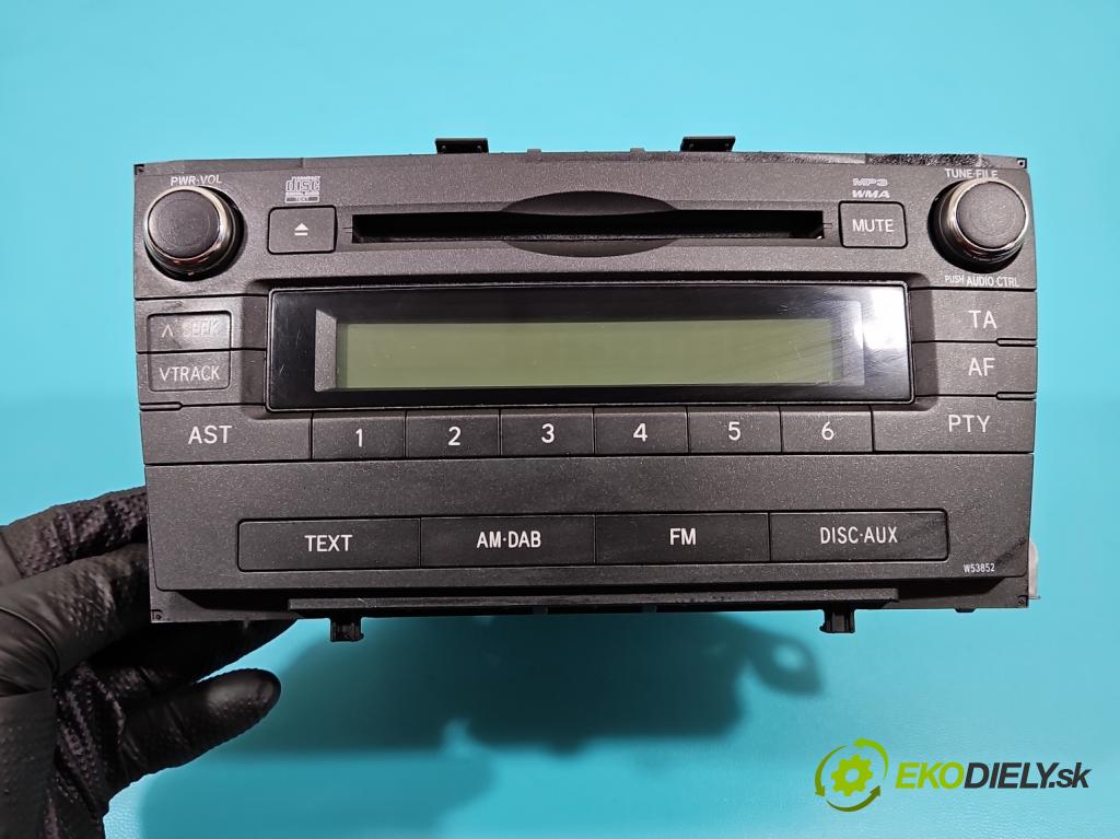 Toyota Avensis III T27 2009-2018 2.0 D4D 126 HP manual 93 kW 1998 cm3 5- Radio originál 86120-05141
