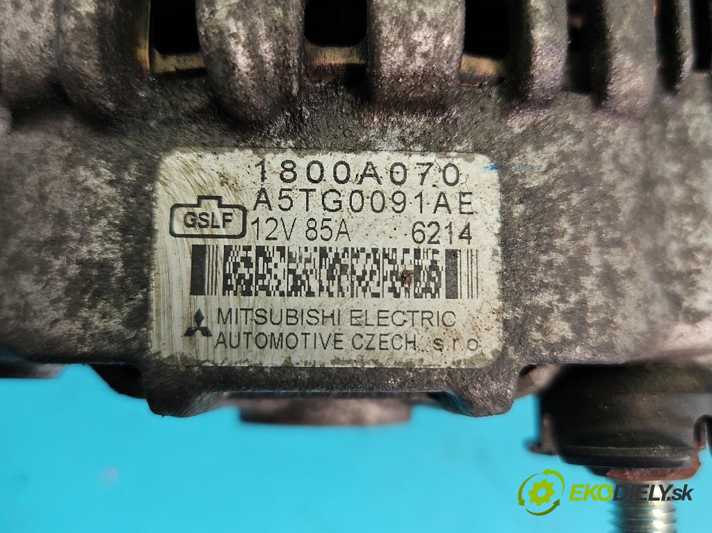 Mitsubishi Colt Z30 VI 2004-2012 1.3 16V 95 HP manual 70 kW 1300 cm3 5- Alternator A5TG0091AE (Alternátory)