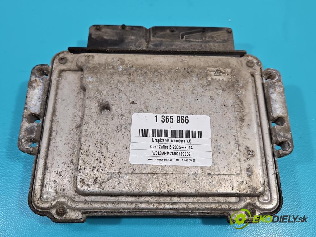 Opel Zafira B 2005-2014 1.9 cdti 150 hp manual 110 kW 1910 cm3 5- řídící jednotka motoru 0281014452