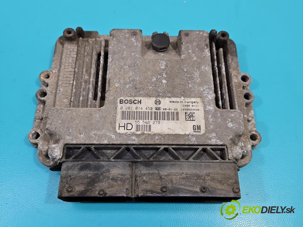 Opel Zafira B 2005-2014 1.9 cdti 150 hp manual 110 kW 1910 cm3 5- řídící jednotka motoru 0281014452