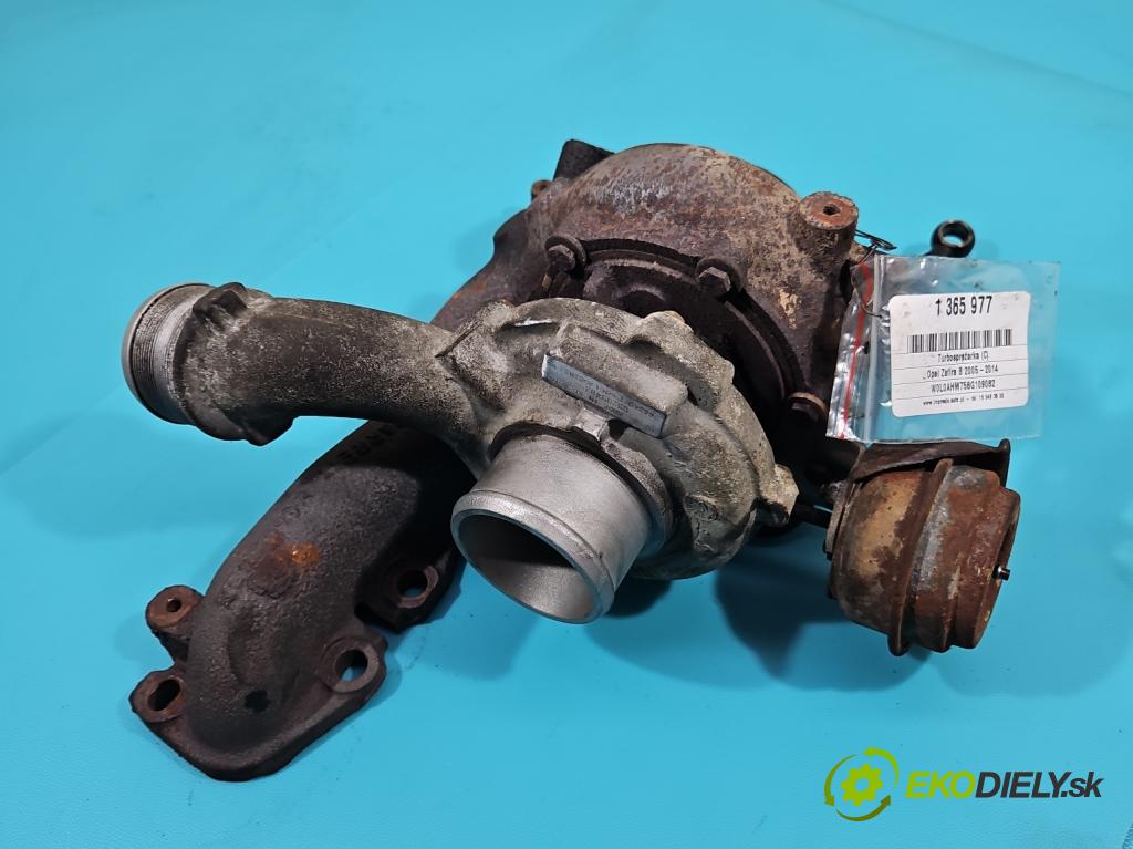 Opel Zafira B 2005-2014 1.9 cdti 150 hp manual 110 kW 1910 cm3 5- Turbodmychadlo 766340-1 (Turbodúchadla (kompletní))
