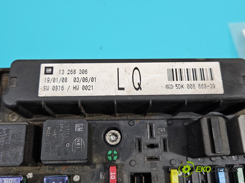 Opel Zafira B 2005-2014 1.9 cdti 150 hp manual 110 kW 1910 cm3 5- skříňka pojistková 13268306 (Pojistkové skříňky)
