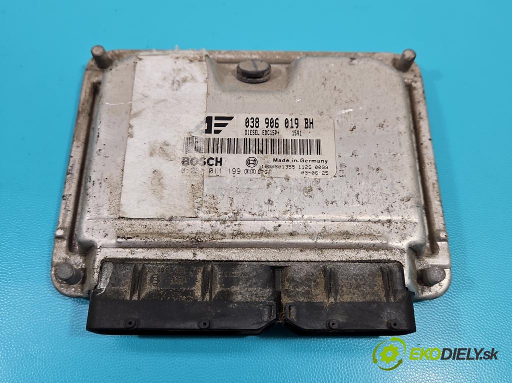 Vw Sharan I 1995-2010 1.9 tdi 131 hp manual 96 kW 1896 cm3 5- řídící jednotka motoru 038906019BH