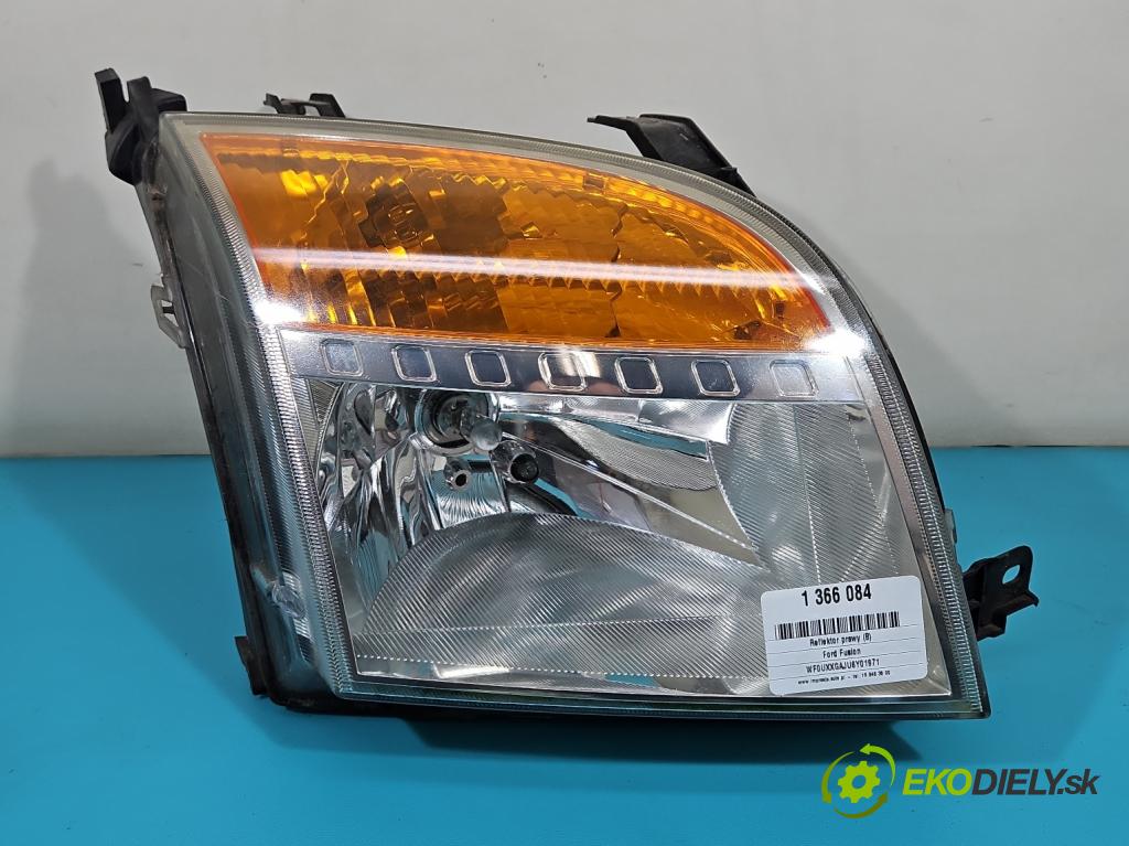 Ford Fusion 1.4 16V 80 HP manual 59 kW 1388 cm3 5- Reflektor: pravý  (Pravé)