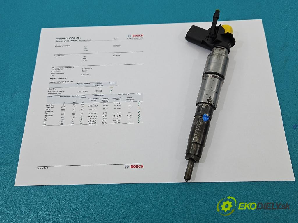 Bmw X5 E70 2006-2013 3.0d 235 HP automatic 173 kW 2993 cm3 5- vstrek 0445115048 (Vstrekovače)