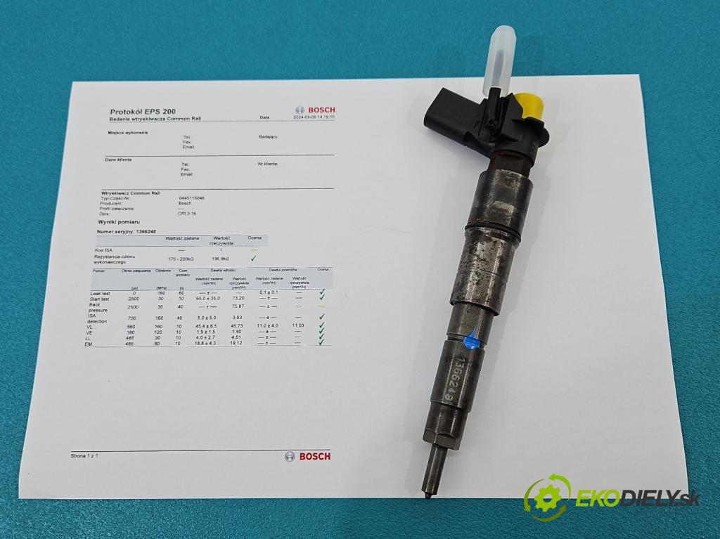 Bmw X5 E70 2006-2013 3.0d 235 HP automatic 173 kW 2993 cm3 5- vstrek 0445115048 (Vstrekovače)