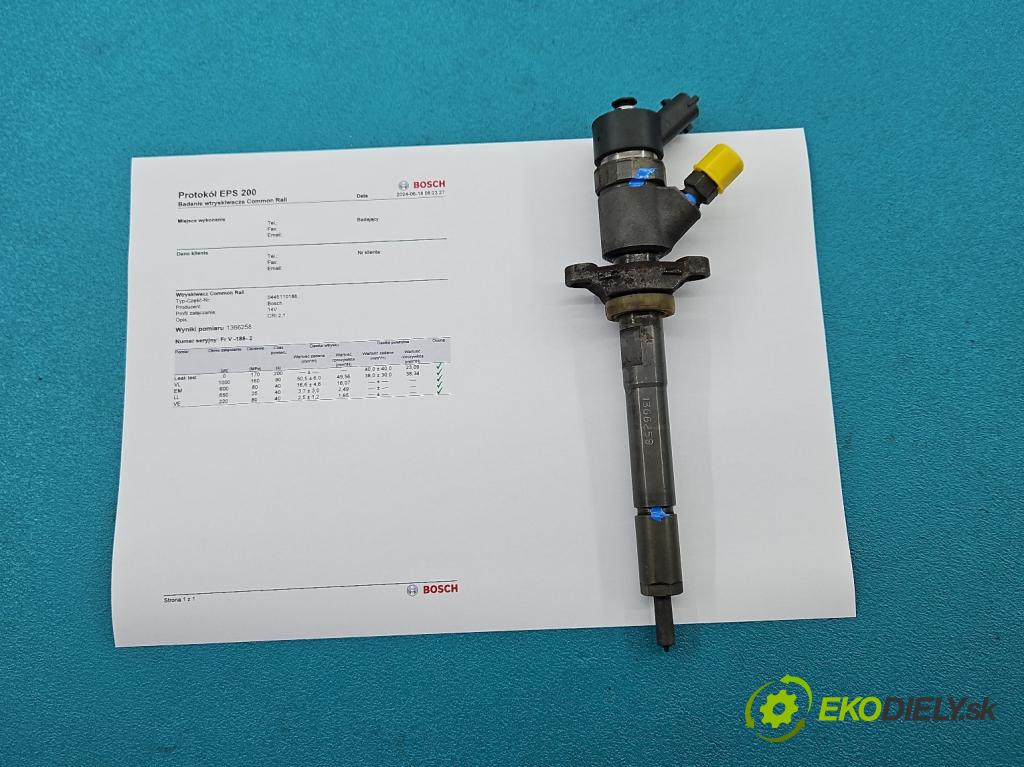 Ford Focus Mk2 2004-2011 1.6 tdci 109 HP manual 80 kW 1560 cm3 5- vstrek 0445110188 (Vstrekovače)