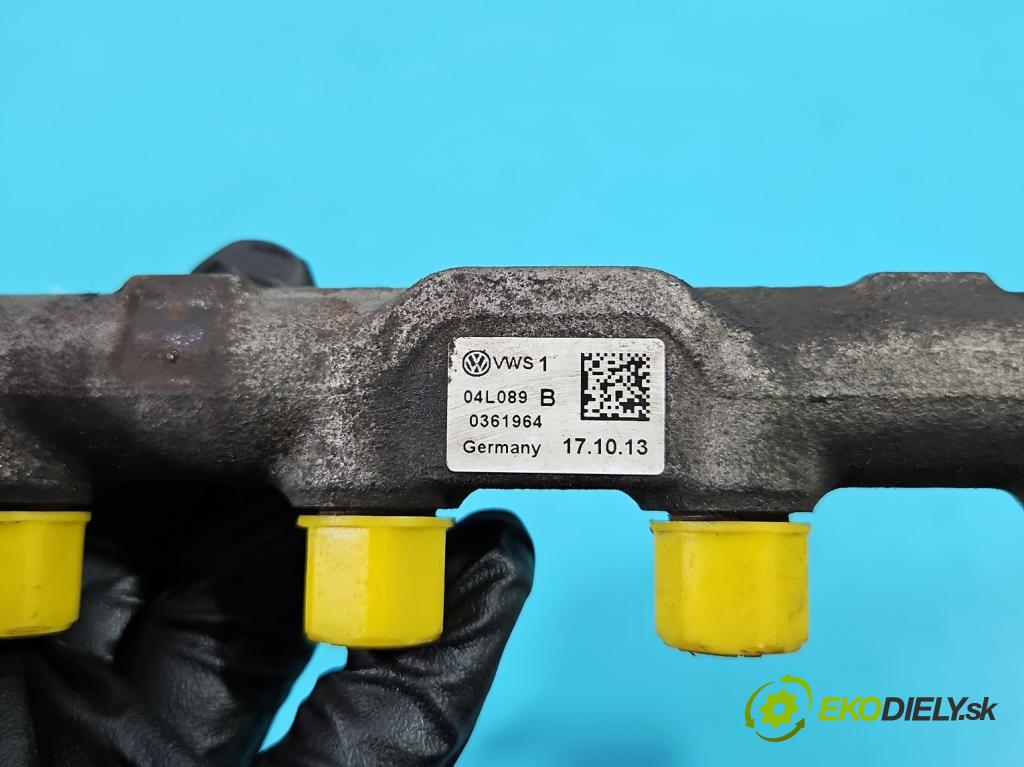 Vw Golf VII 2012-2020 1.6 tdi 105 HP automatic 77 kW 1598 cm3 5- lišta vstrekovacia 04L089B (Vstrekovacie lišty)