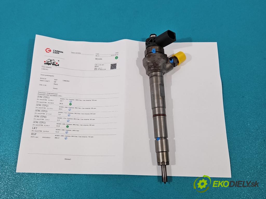 Vw Golf VII 2012-2020 1.6 tdi 105 HP automatic 77 kW 1598 cm3 5- vstrek 0445110477 (Vstrekovače)