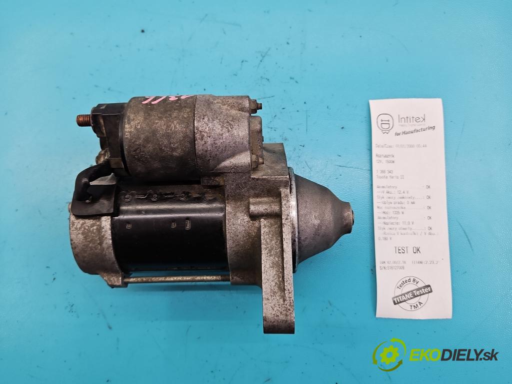 Toyota Yaris II 2005-2011 1.3 vvti 87 HP automatic 64 kW 1298 cm3 5- štartér 28100-0J030 (Štartéry)