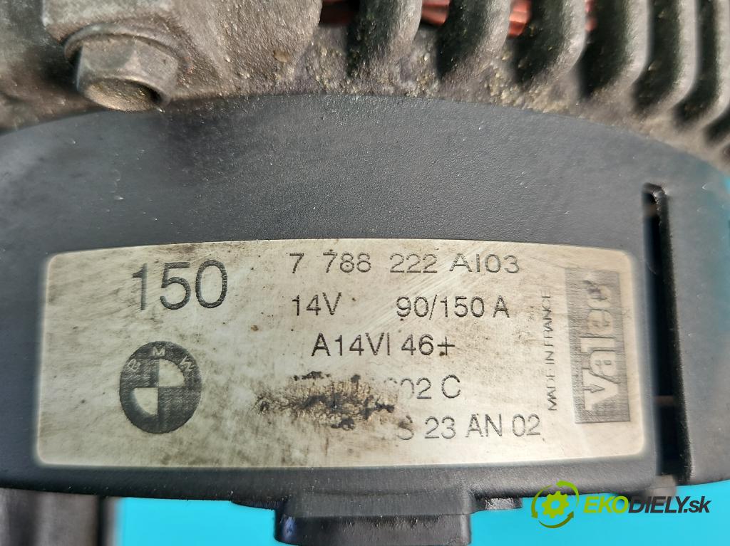 Bmw 3 E46 1998-2007 2.0d 116 HP manual 85 kW 1951 cm3 4- Alternator 7788222 (Alternátory)