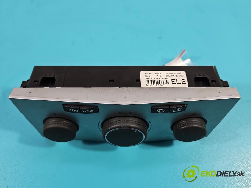 Opel Astra III 2004-2014 1.6 16V 105 HP manual 77 kW 1598 cm3 3- panel kúrenia 13122962