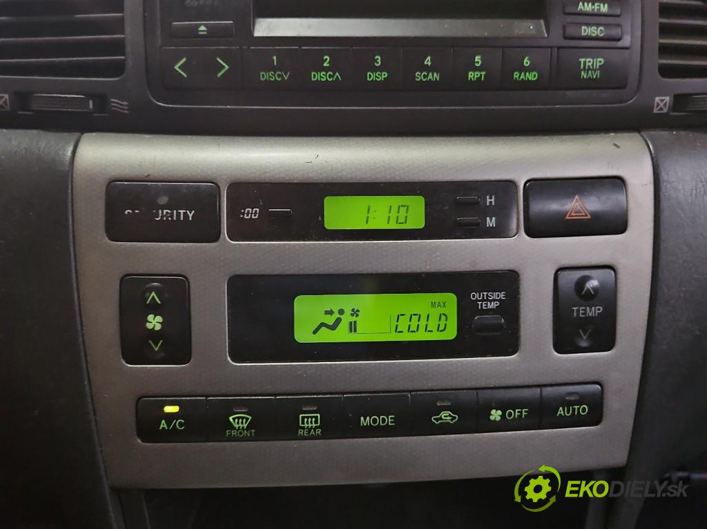 Toyota Corolla E12 2001-2009 2.0 D4D 90 HP manual 66 kW 1995 cm3 5- panel kúrenia 