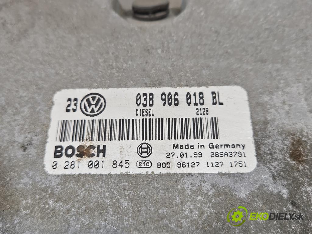 Vw Bora 1.9 tid 90 hp manual 66 kW 1896 cm3 4- řídící jednotka motoru 038906018BL