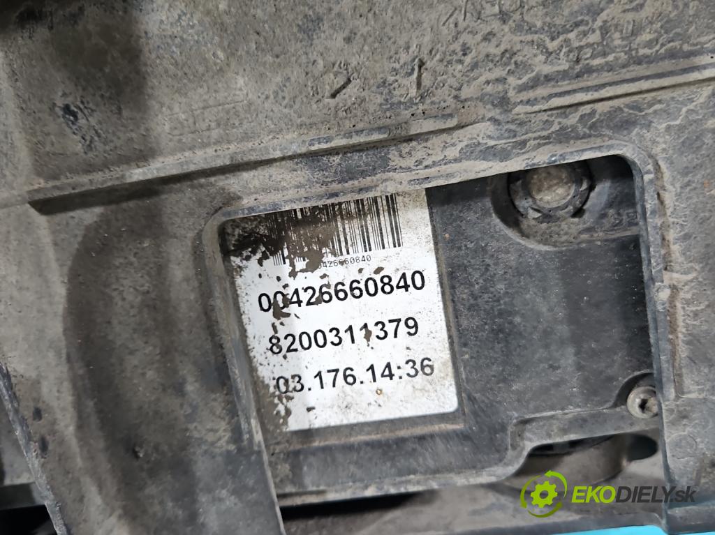 Renault Scenic II 2003-2009 1.5 dci 82 HP manual 60 kW 1461 cm3 5- Brzda manuál: elektrický: 8200311379 (Ručné brzdy)