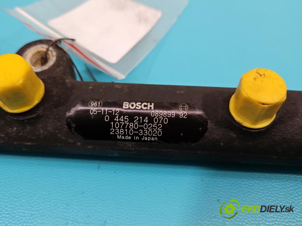 Toyota Corolla E12 2001-2009 1.4 D4D 90 HP manual 66 kW 1364 cm3 5- lišta vstrekovacia 0445214070 (Vstrekovacie lišty)