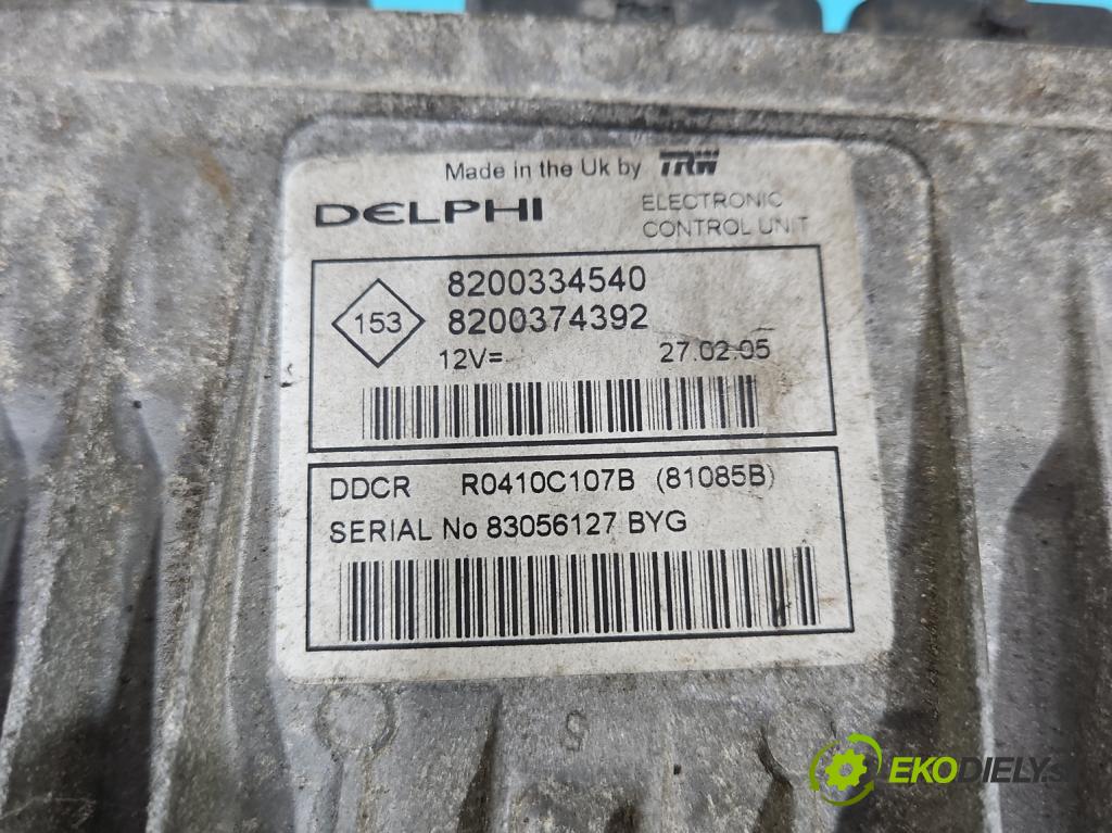 Nissan Almera N16 2000-2006 1.5 dci 82 hp manual 60 kW 1461 cm3 5- řídící jednotka motoru 8200334540