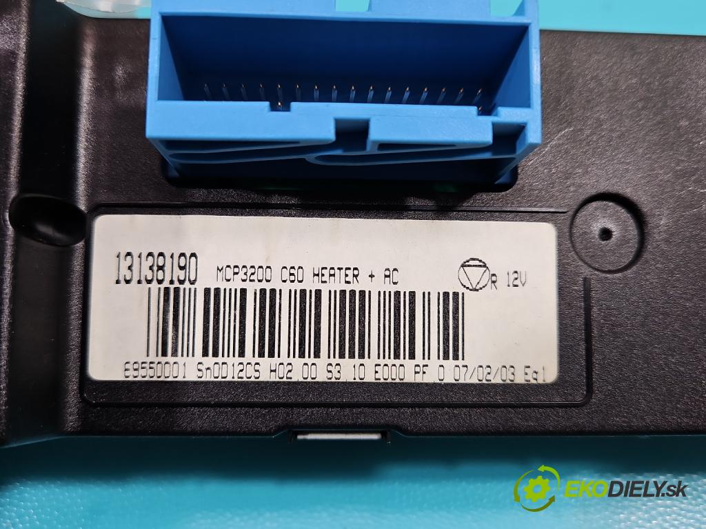 Opel Vectra C 2002-2008 1.8 16V 122 HP manual 90 kW 1796 cm3 5- panel kúrenia 13138190
