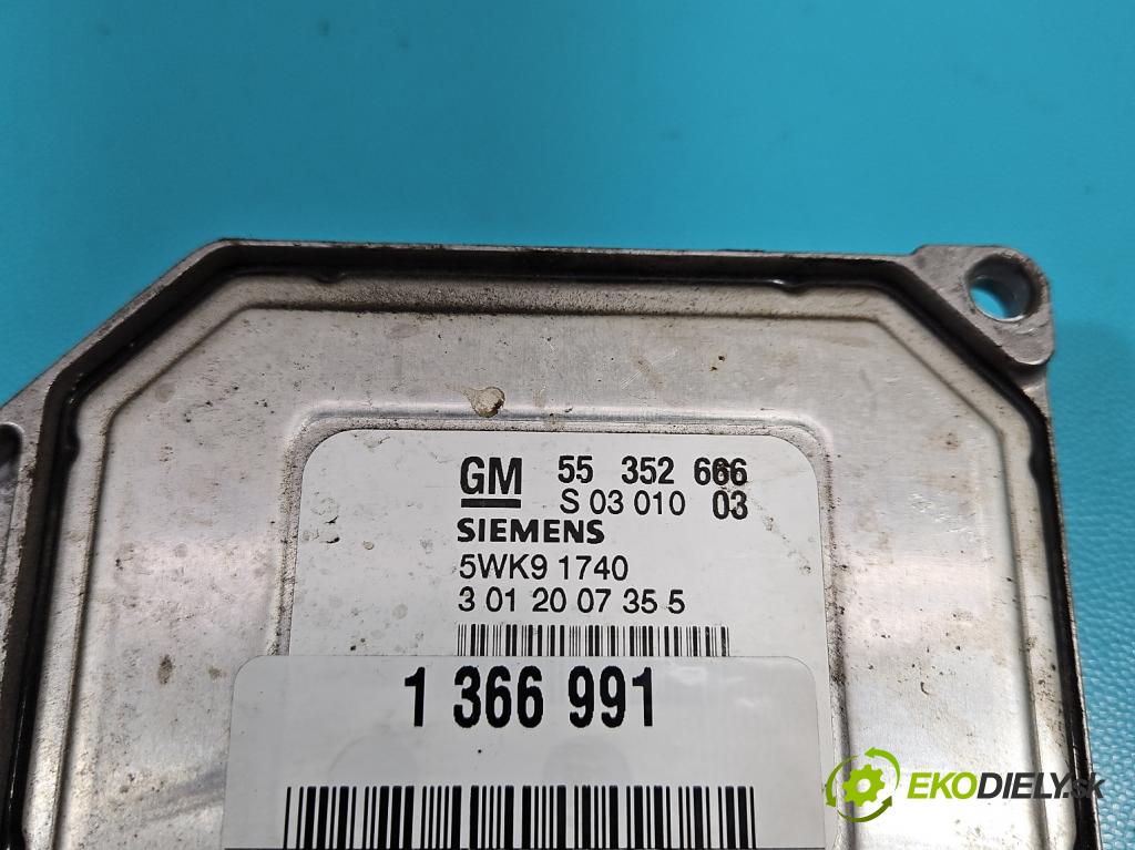 Opel Vectra C 2002-2008 1.8 16V 122 HP manual 90 kW 1796 cm3 5- riadiaca jednotka motora 55352666