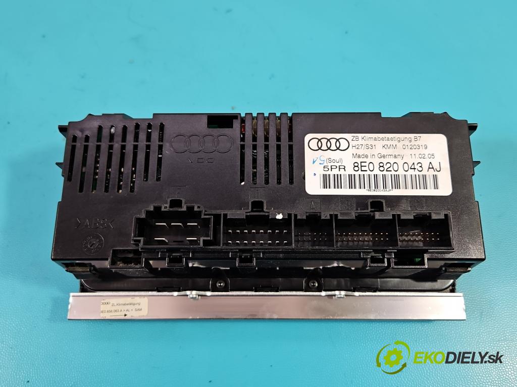 Audi A4 B7 2004-2008 2.0 20V 131 HP manual 96 kW 1984 cm3 4- panel kúrenia 8E0820043AJ