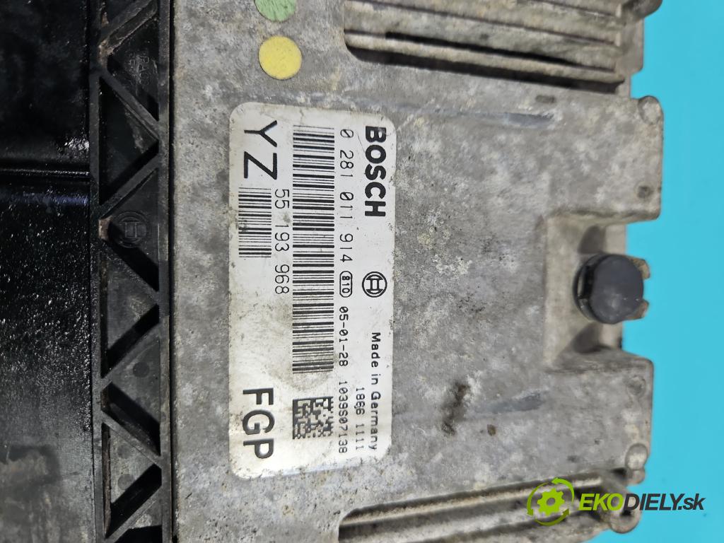 Opel Vectra C 2002-2008 1.9 cdti 150 hp manual 110 kW 1910 cm3 5- řídící jednotka motoru 0281011914