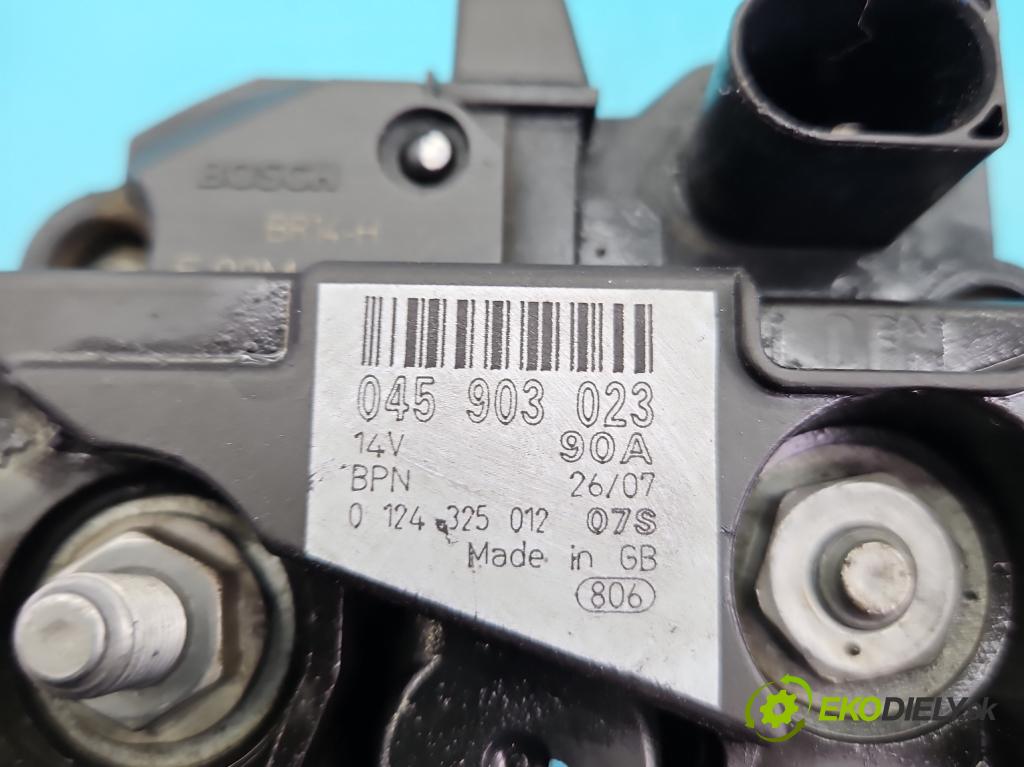 Seat Ibiza III 6L 2002-2008 1.4 tdi 69KM manual 51 kW 1422 cm3 5- Alternator 0124325012 (Alternátory)