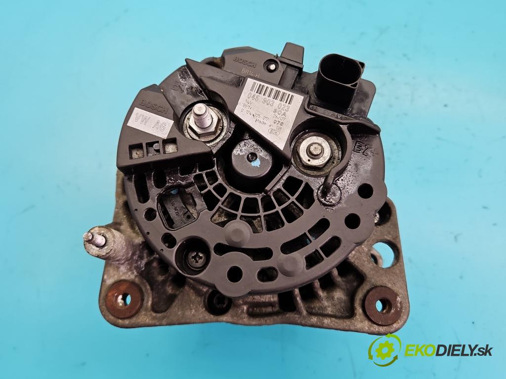 Seat Ibiza III 6L 2002-2008 1.4 tdi 69KM manual 51 kW 1422 cm3 5- Alternator 0124325012 (Alternátory)