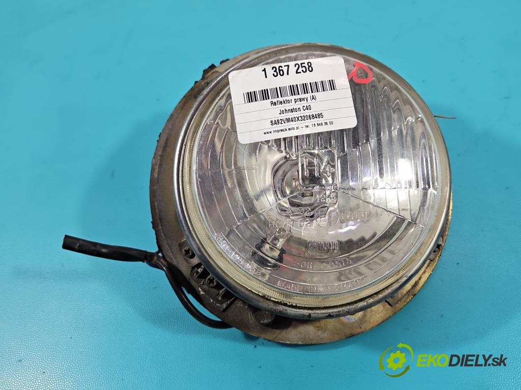 Johnston C40 2.8d 92 HP  68 kW 2776 cm3 5- Reflektor: pravý  (Pravé)