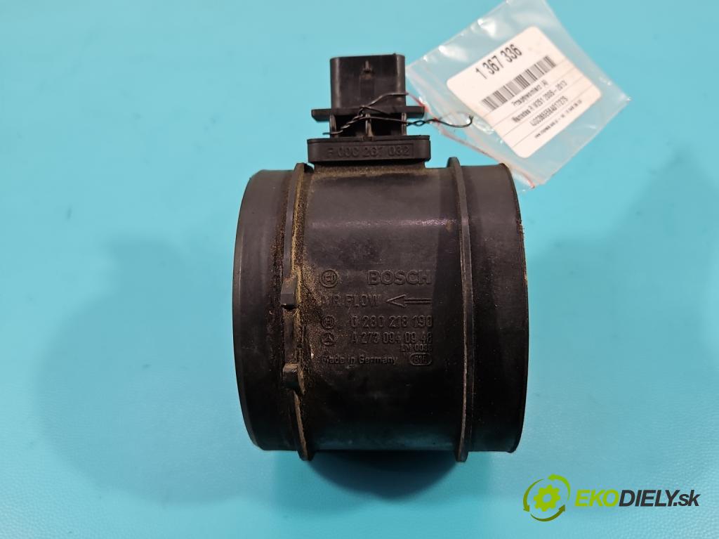 Mercedes R W251 2005-2013 3.5 V6 272 HP automatic 200 kW 3498 cm3 5- průtokoměr: 0280218190 (Váhy vzduchu)