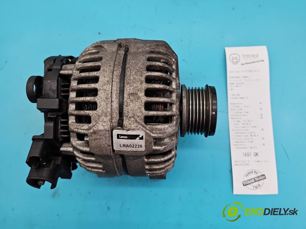 Citroen Jumpy II 2007-2016 2.0 hdi 120 HP manual 88 kW 1997 cm3 5- Alternator LRA02226 (Alternátory)