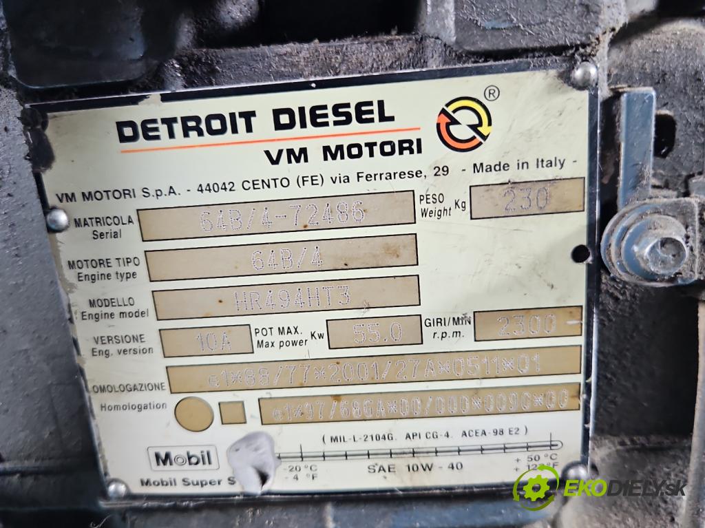 Johnston C40 2.8d 92 HP  68 kW 2776 cm3 5- motor diesla HR494HT3