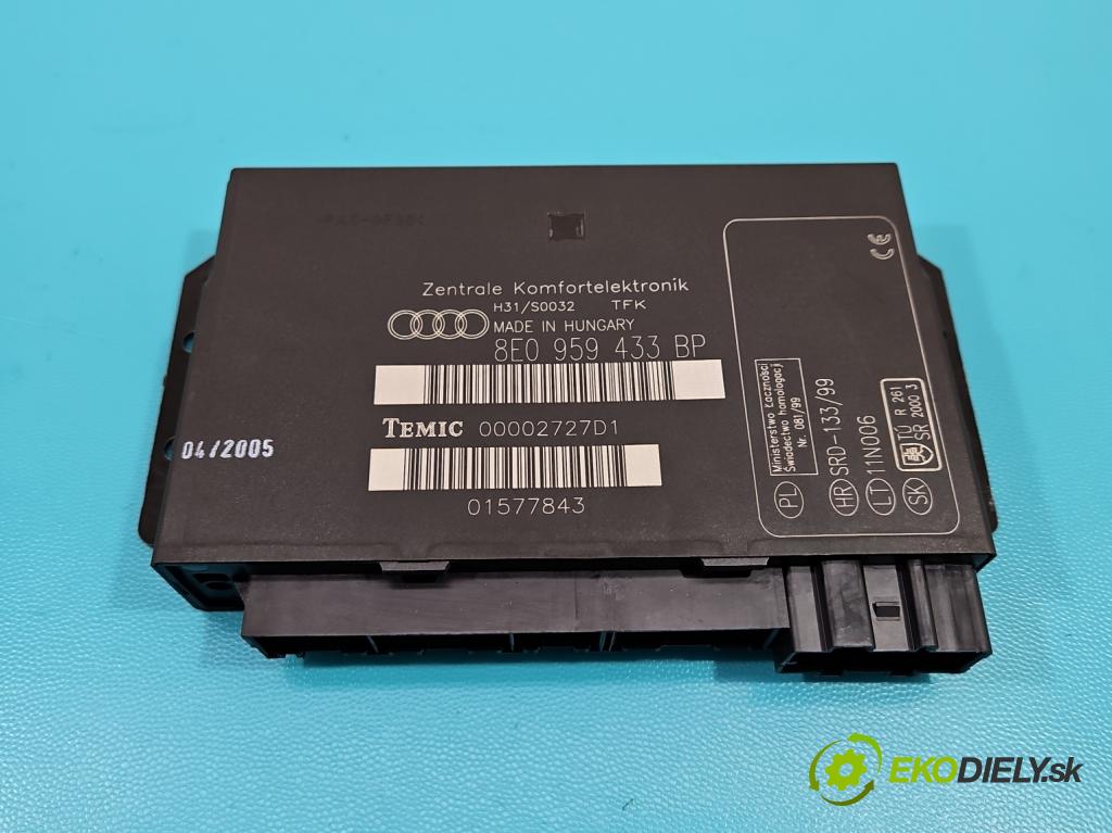 Audi A4 B7 2004-2008 2.0 20V 131 HP manual 96 kW 1984 cm3 4- modul riadiaca jednotka 8E0959433BP (Ostatné)