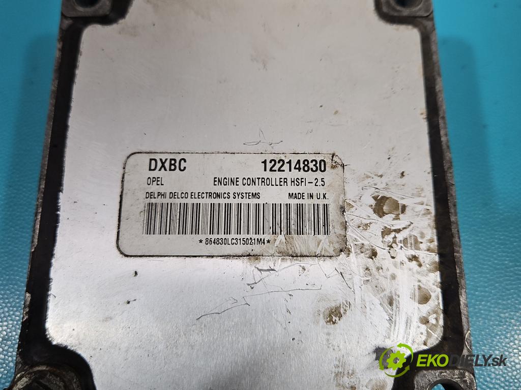 Opel Meriva A 2002-2010 1.6 16V 101 hp manual 74 kW 1598 cm3 5- řídící jednotka motoru 12214830
