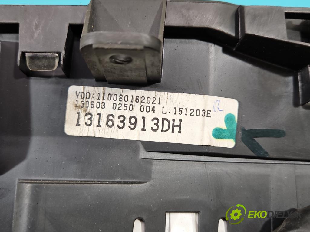 Opel Meriva A 2002-2010 1.6 16V 101 hp manual 74 kW 1598 cm3 5- řídící jednotka motoru 12214830