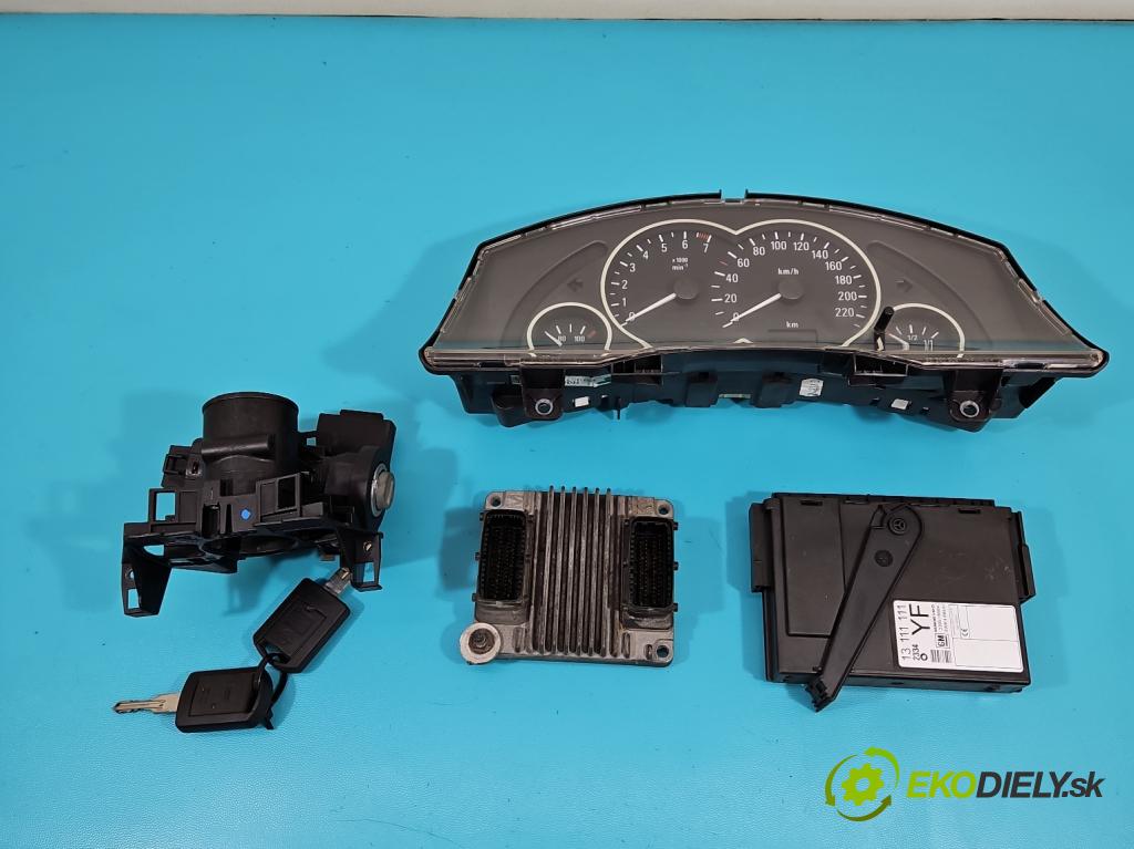 Opel Meriva A 2002-2010 1.6 16V 101 hp manual 74 kW 1598 cm3 5- řídící jednotka motoru 12214830