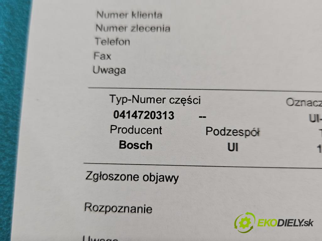 Vw Fox 1.4 tdi 69KM manual 51 kW 1422 cm3 3- vstrekovacie čerpadlo 0414720313 (Vstrekovač paliva)