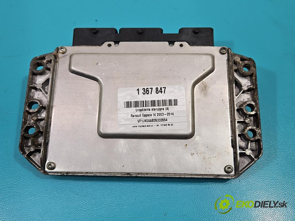 Renault Espace IV 2003-2014 2.0 T 170 hp automatic 125 kW 1998 cm3 5- řídící jednotka motoru 8200444586