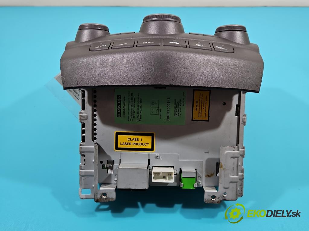 Honda Accord VII 2002-2008 2.2 i-CTDi 140 HP manual 103 kW 2204 cm3 5- Radio originál 39175-SED-G230-M1