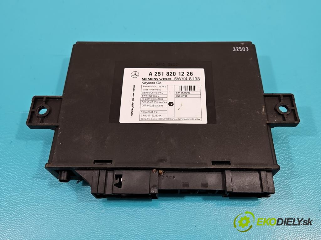 Mercedes R W251 2005-2013 5.0 V8 306KM automatic 225 kW 4966 cm3 5- modul riadiaca jednotka A2518201226 (Ostatné)