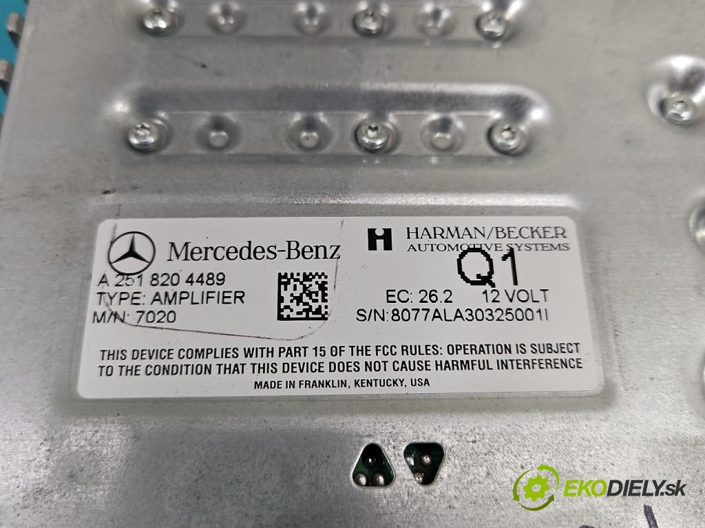 Mercedes R W251 2005-2013 5.0 V8 306KM automatic 225 kW 4966 cm3 5- Zesilovač: A2518204489 (Zosilňovače)