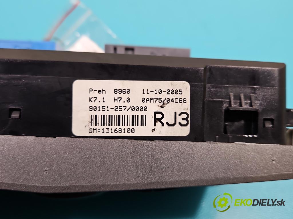 Opel Zafira B 2005-2014 1.9 cdti 101 HP manual 74 kW 1910 cm3 5- panel kúrenia 13168100
