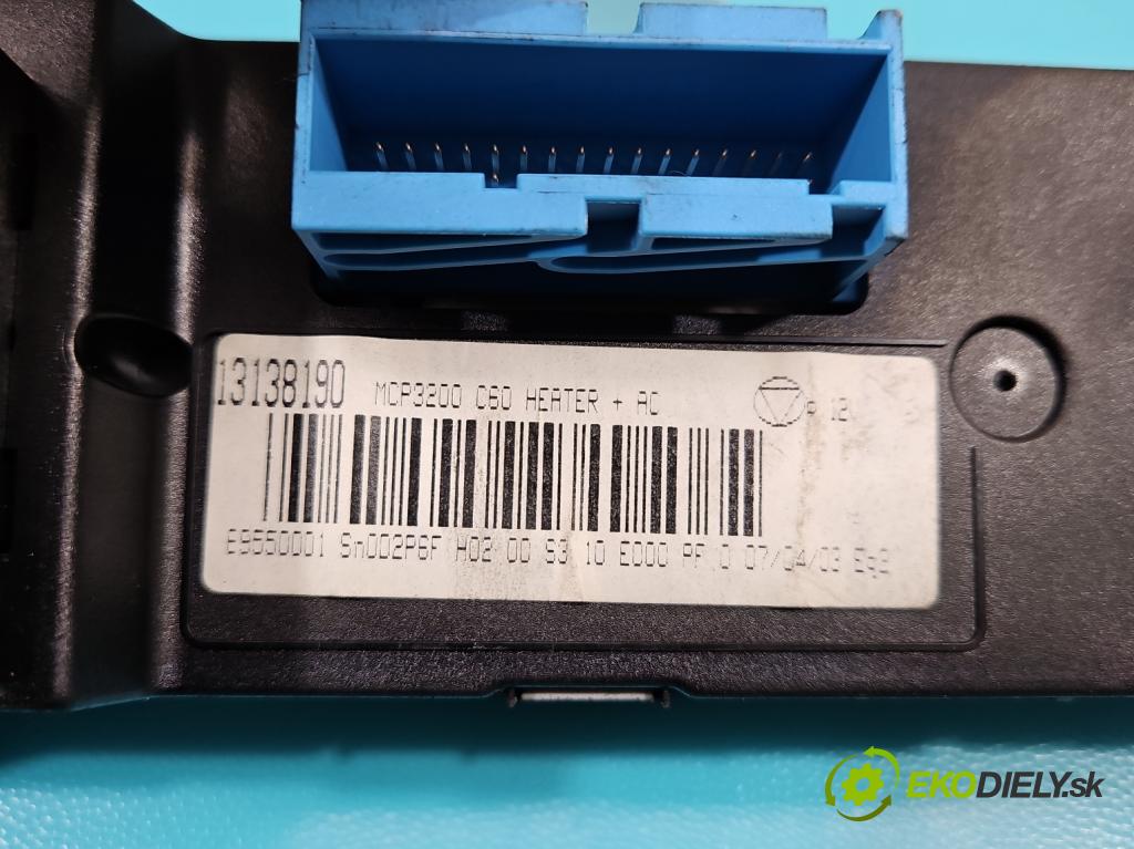 Opel Vectra C 2002-2008 2.0 dti 101 HP manual 74 kW 1995 cm3 4- panel kúrenia 13138190