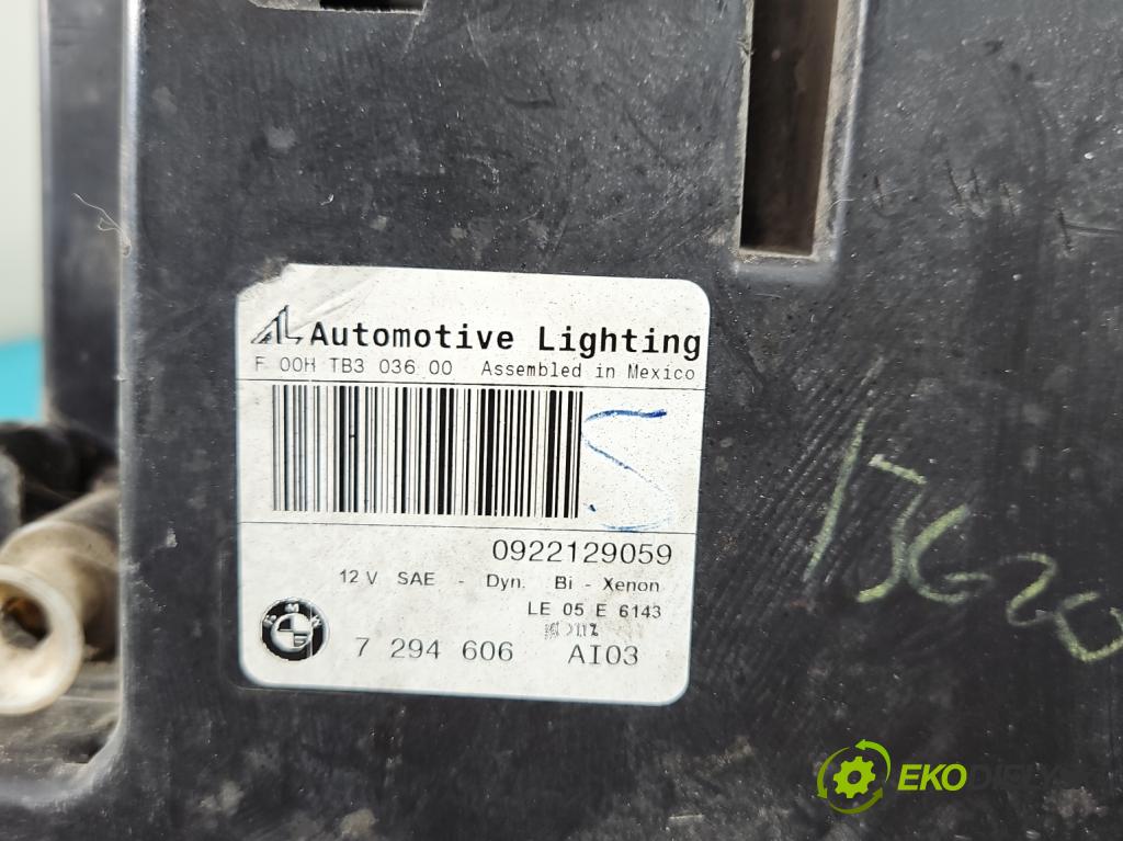 Bmw X5 E70 2006-2013 3.0 T 306KM automatic 225 kW 2979 cm3 5- Reflektor: pravý 7294606 (Pravé)