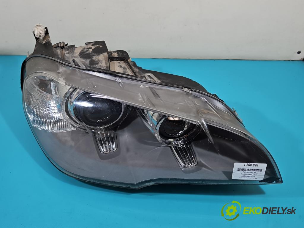 Bmw X5 E70 2006-2013 3.0 T 306KM automatic 225 kW 2979 cm3 5- Reflektor: pravý 7294606 (Pravé)