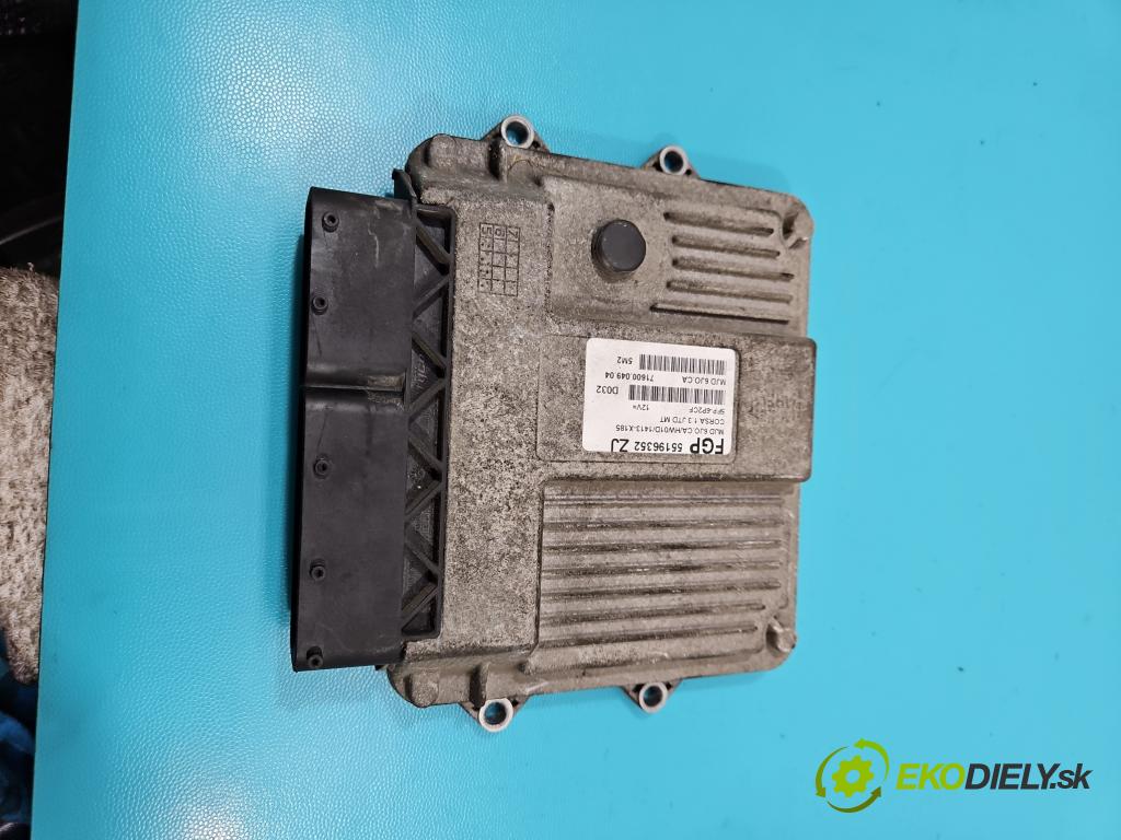 Opel Corsa C 2000-2006 1,3.0 cdti 69KM manual 51 kW 1248 cm3 3- řídící jednotka motoru 55196352